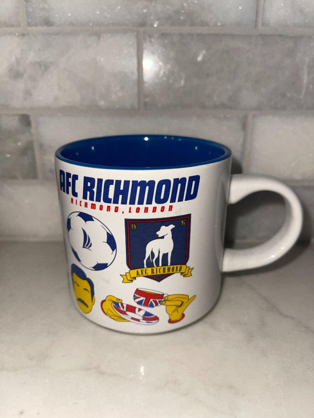 TED LASSO Ceramic Mug Icons 13oz Warner Bros‎ Silver Buffalo
